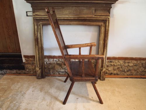 CHAIR STUNNING PRIMITIVE GEORGE III CUMBRIAN ARMCHAIR C1780 - ADDITIONAL PHOTO 7