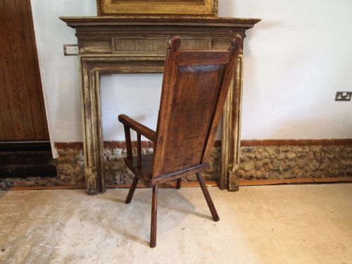 CHAIR STUNNING PRIMITIVE GEORGE III CUMBRIAN ARMCHAIR C1780 - ADDITIONAL PHOTO 15