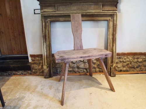 TABLE CHAIR VERY RARE PRIMITIVE PINE GEORGE III C1800 - ADDITIONAL PHOTO 6
