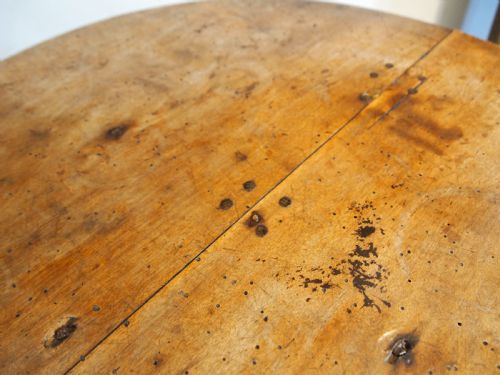 CRICKET TABLE RARE PRIMITIVE WELSH SYCAMORE GEORGE III C1800 - ADDITIONAL PHOTO 2