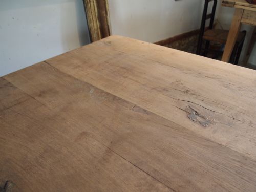 TABLE LARGE FRENCH MONASTIC OAK REFECTORY FARMHOUSE DINING C1880 - ADDITIONAL PHOTO 4