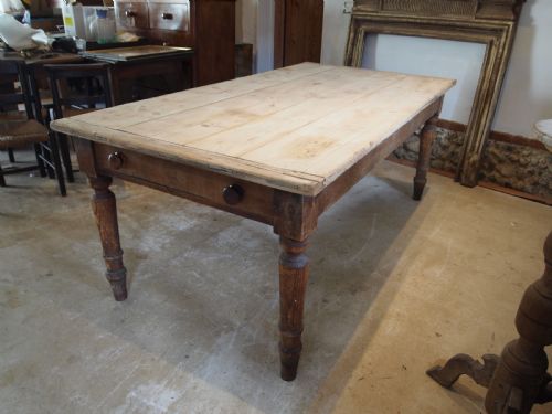 TABLE REFECTORY FARMHOUSE DINING VICTORIAN PINE C1860 - ADDITIONAL PHOTO 12