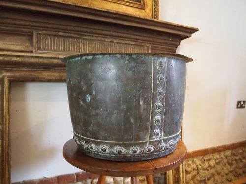 COPPER COPPER VICTORIAN HEAVY GAUGE LOG BIN C1870 - ADDITIONAL PHOTO 9