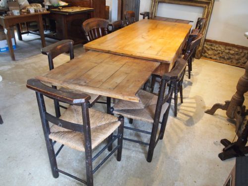 TABLE RARE APPLE WOOD REFECTORY FARMHOUSE FRENCH EXTENDING C1850 - ADDITIONAL PHOTO 2