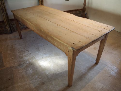 TABLE REFECTORY FARMHOUSE SCRUB TOP PINE C1840 - ADDITIONAL PHOTO 4