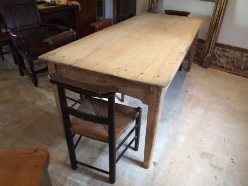 TABLE REFECTORY FARMHOUSE SCRUB TOP PINE C1840 - ADDITIONAL PHOTO 7