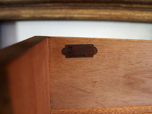 DESK FINE ART DECO WALNUT DESK BY GILLOWS C1925 - ADDITIONAL PHOTO 9