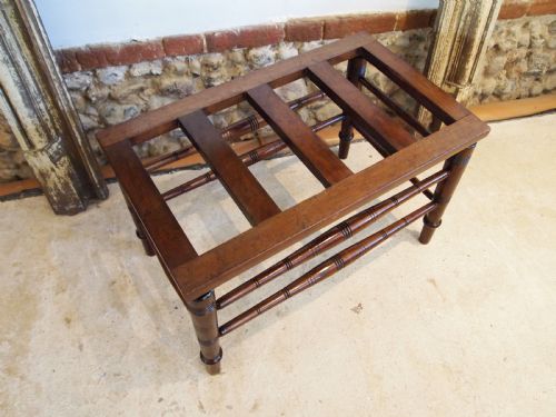 LUGGAGE RACK OR STAND WALNUT VICTORIAN J A S SCHOOLBRED C1890 - ADDITIONAL PHOTO 6