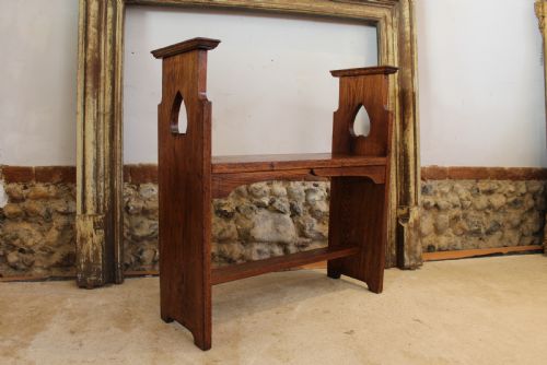 liberty co arts and crafts oak window seat bench settle c1900 - CATEGORY: ANTIQUE FURNITURE - DATED 1900