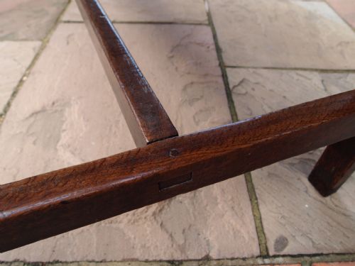 TABLE RARE STUNNING GEORGE II OAK REFECTORY FARMHOUSE DINING C1740 - ADDITIONAL PHOTO 5