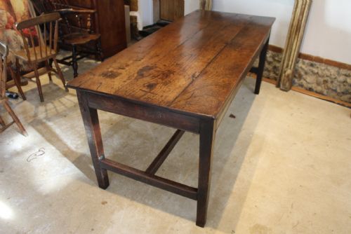 TABLE RARE STUNNING GEORGE II OAK REFECTORY FARMHOUSE DINING C1740 - ADDITIONAL PHOTO 7