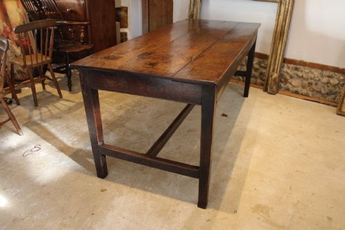 TABLE RARE STUNNING GEORGE II OAK REFECTORY FARMHOUSE DINING C1740 - ADDITIONAL PHOTO 10