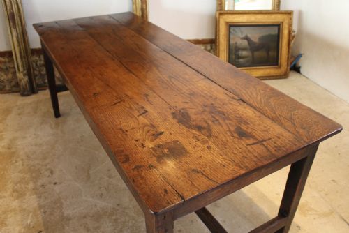 TABLE RARE STUNNING GEORGE II OAK REFECTORY FARMHOUSE DINING C1740 - ADDITIONAL PHOTO 11