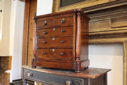 CHEST OF DRAWERS RARE MINIATURE APPRENTICE WILLIAM IV C1835 - ADDITIONAL PHOTO 10