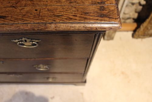 CHEST OF DRAWERS RARE SMALL OAK GEORGE I C1715 - ADDITIONAL PHOTO 12