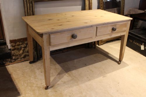 TABLE RARE VICTORIAN PINE BAKERS TABLE C1880 - ADDITIONAL PHOTO 1