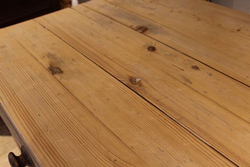 TABLE RARE VICTORIAN PINE BAKERS TABLE C1880 - ADDITIONAL PHOTO 8