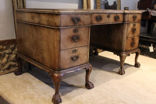 DESK STUNNING QUEEN ANNE INSPIRED WALNUT 3 PART C1910 - ADDITIONAL PHOTO 11
