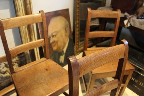 CHAIRS RARE SET OF 6 WELSH OAK DINING CHAIRS C1820 - ADDITIONAL PHOTO 9