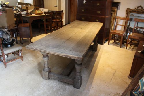 TABLE OAK REFECTORY FARMHOUSE DINING FRENCH MONASTIC C1900 - ADDITIONAL PHOTO 10