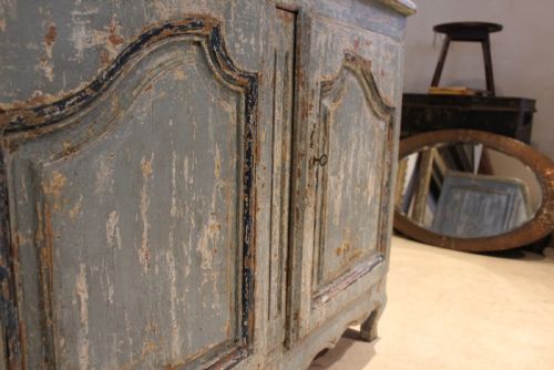 CUPBOARD PANTRY LINEN FRENCH CHESTNUT ORIGINAL PAINT C1780 - ADDITIONAL PHOTO 5