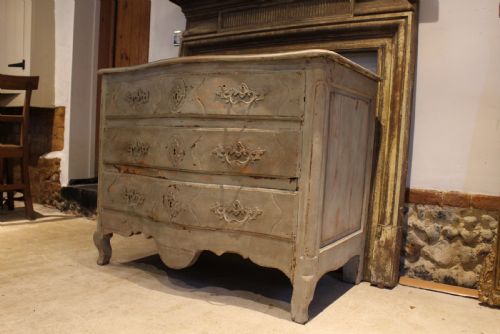 CHEST OF DRAWERS COMMODE FRENCH OAK C1750 - ADDITIONAL PHOTO 8