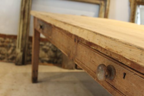 TABLE REFECTORY FARMHOUSE DINING PINE SEATS 8 EARLY VICTORIAN C1840 - ADDITIONAL PHOTO 5