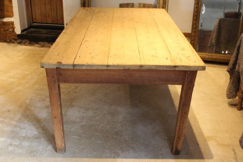 TABLE REFECTORY FARMHOUSE DINING PINE SEATS 8 EARLY VICTORIAN C1840 - ADDITIONAL PHOTO 8
