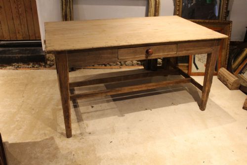 TABLE REFECTORY FARMHOUSE DINING SYCAMORE SCRUB TOP C1820 - ADDITIONAL PHOTO 1
