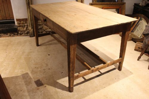 TABLE REFECTORY FARMHOUSE DINING SYCAMORE SCRUB TOP C1820 - ADDITIONAL PHOTO 3