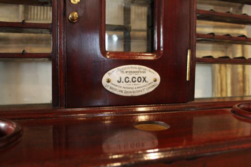 SHOP ADVERTISING TILL VICTORIAN J C COX STUNNING FULLY WORKING C1880 - ADDITIONAL PHOTO 2