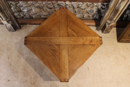 TABLE ARTS AND CRAFTS OAK RARE ROBIN NANCE ST IVES C1935 - ADDITIONAL PHOTO 2