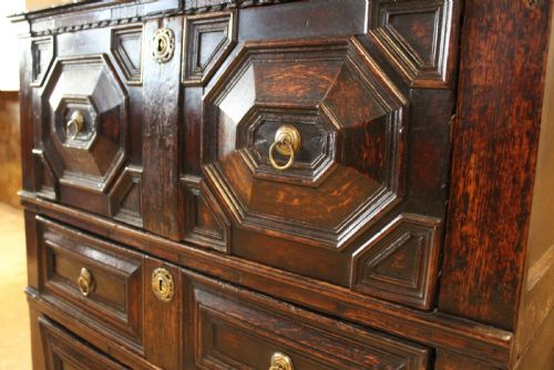 CHEST OF DRAWERS EXCEPTIONAL CHARLES II SMALL OAK C1680 - ADDITIONAL PHOTO 9