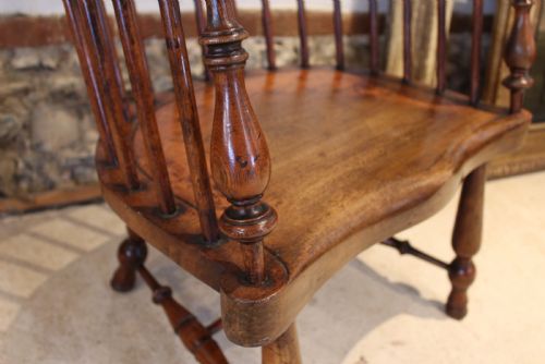 CHAIR RARE SCOTTISH WINDSOR DARVEL ARMCHAIR C1860 - ADDITIONAL PHOTO 1