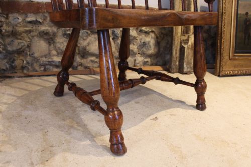 CHAIR RARE SCOTTISH WINDSOR DARVEL ARMCHAIR C1860 - ADDITIONAL PHOTO 5