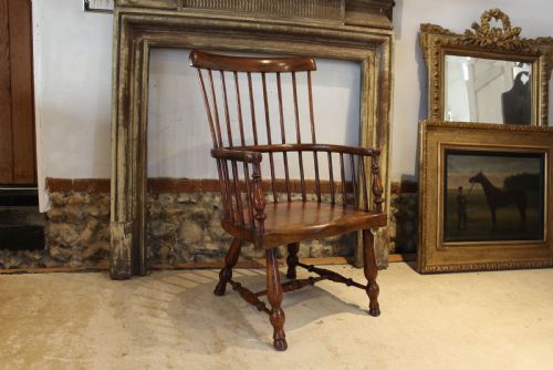CHAIR RARE SCOTTISH WINDSOR DARVEL ARMCHAIR C1860 - ADDITIONAL PHOTO 10