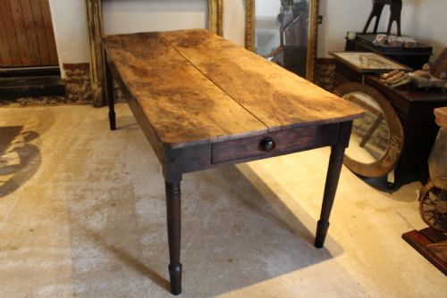 TABLE REFECTORY FARMHOUSE RARE BURR OAK SEATS 8 C1820 - ADDITIONAL PHOTO 9