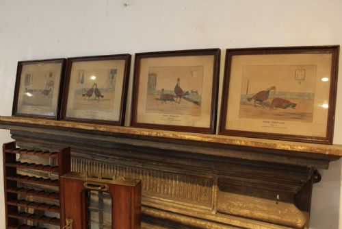 RARE VICTORIAN COCK FIGHTING PRINTS COMPLETE SET OF 4 ALKEN D1841 - ADDITIONAL PHOTO 7