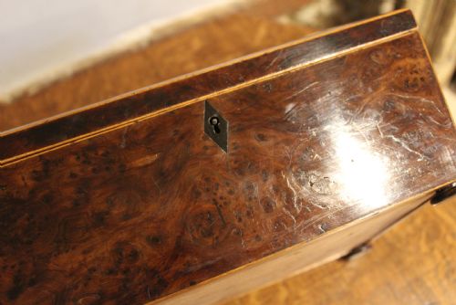 RARE BURR YEW REGENCY JEWELLERY BOX C1825 - ADDITIONAL PHOTO 5