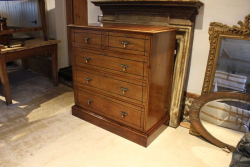 CHEST OF DRAWERS MAPLE CO ARTS CRAFTS WALNUT C1880 - ADDITIONAL PHOTO 1