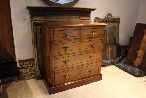 CHEST OF DRAWERS MAPLE CO ARTS CRAFTS WALNUT C1880 - ADDITIONAL PHOTO 6