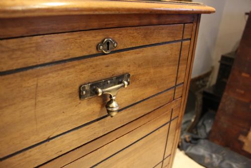 CHEST OF DRAWERS MAPLE CO ARTS CRAFTS WALNUT C1880 - ADDITIONAL PHOTO 8