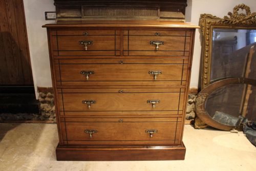 CHEST OF DRAWERS MAPLE CO ARTS CRAFTS WALNUT C1880 - ADDITIONAL PHOTO 11