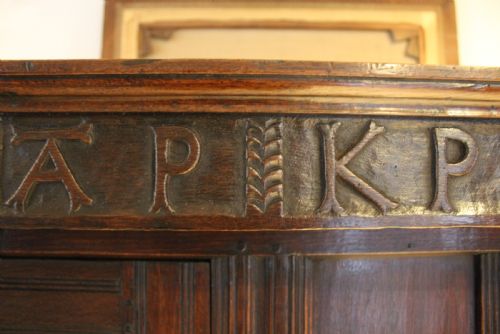 COURT CUPBOARD RARE CHARLES I OAK SMALL DATED 1633 - ADDITIONAL PHOTO 18