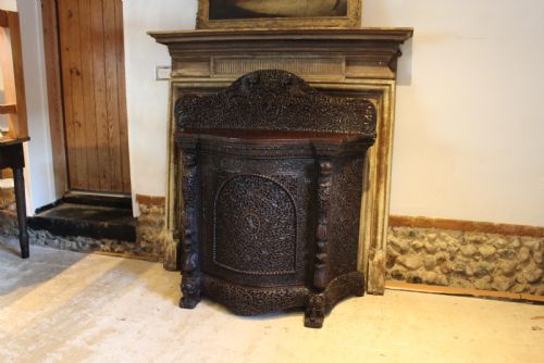 CABINET SIDEBOARD OUTSTANDING BURMESE CARVED PADAUK C1880 - ADDITIONAL PHOTO 10