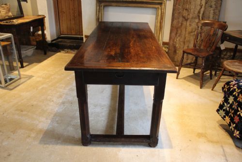 TABLE STUNNING REFECTORY FARMHOUSE DINING OAK GEORGE III SEATS 8 C1770 - ADDITIONAL PHOTO 7