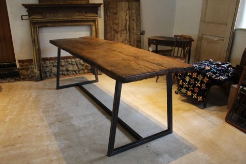 TABLE RARE 16TH CENTURY ELM REFECTORY DINING FARMHOUSE SEATS 8 C1580 - ADDITIONAL PHOTO 5