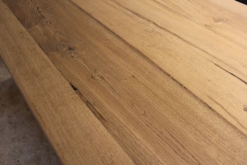 TABLE REFECTORY FRENCH MONASTIC SCRUB TOP OAK FARMHOUSE C1920 - ADDITIONAL PHOTO 5