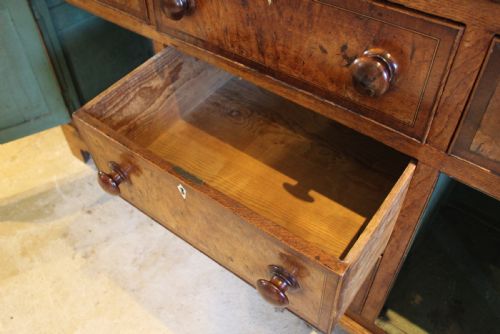 DRESSER RARE BURR OAK GEORGE III SIDEBOARD C1790 - ADDITIONAL PHOTO 12