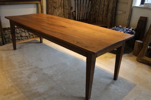 table refectory farmhouse dining teak seats 10 c1920 - CATEGORY: ANTIQUE TABLES - DATED 1920